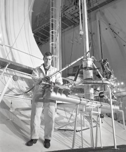 Researchers with test rig in SPC No. 2