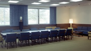 Empty conference room.