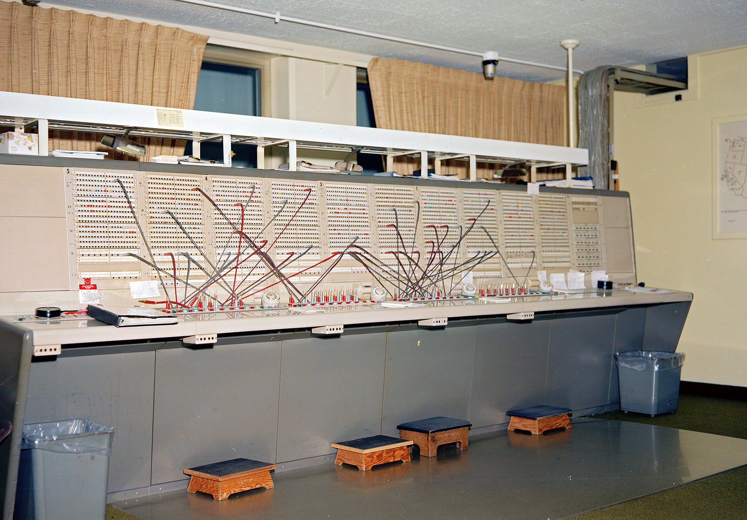 Telephone switchboard.