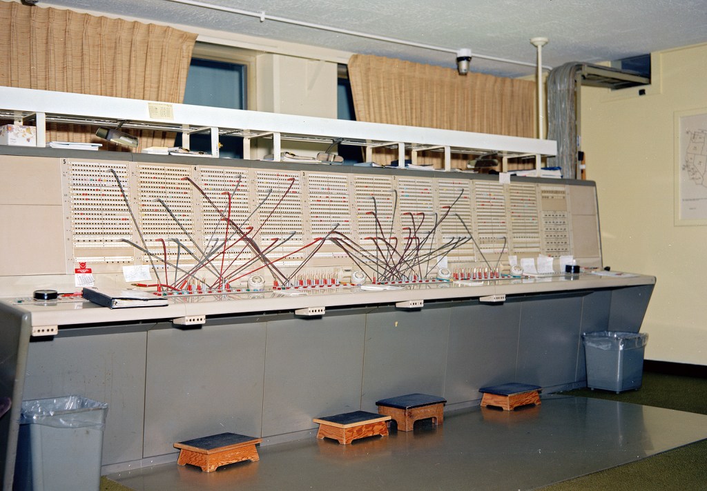 Telephone switchboard.