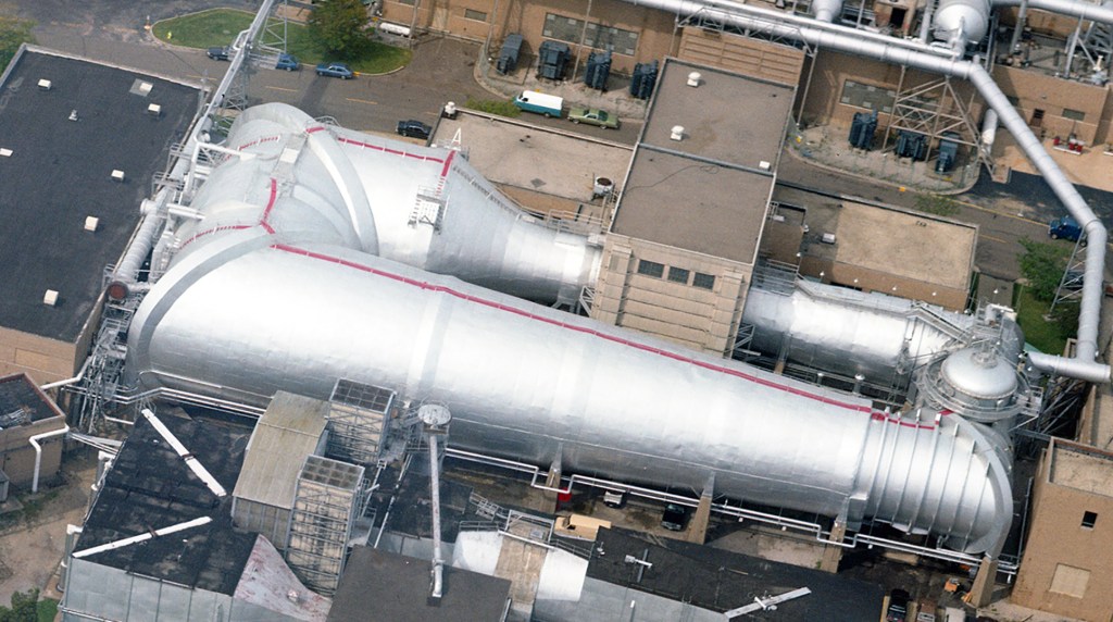 Aerial View of Repainted Altitude Wind Tunnel