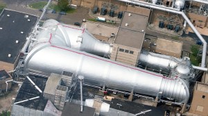 Aerial View of Repainted Altitude Wind Tunnel