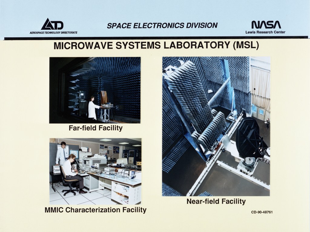 Chart showing the three test areas at the MSL