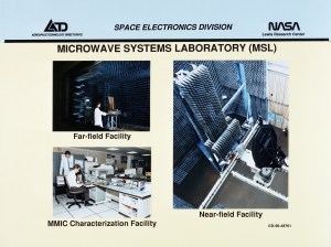 Chart showing the three test areas at the MSL