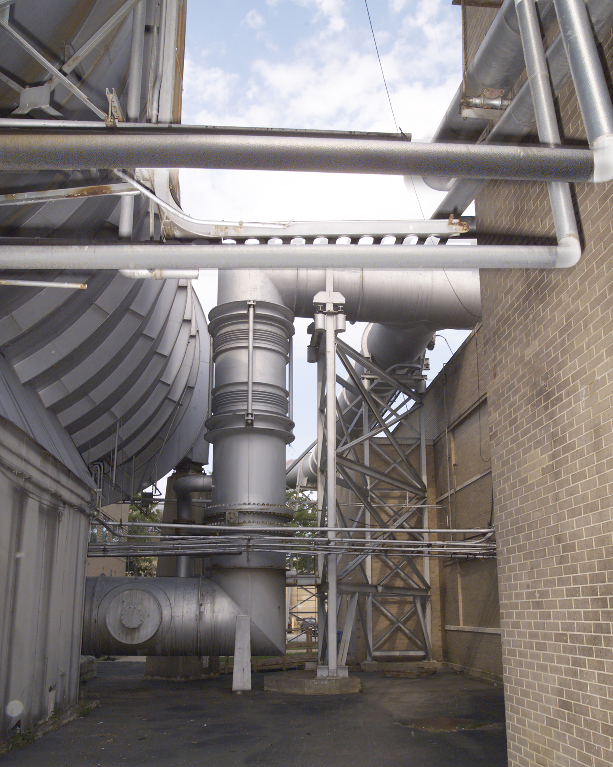 Altitude Wind Tunnel Exhaust Pipe outside AWT