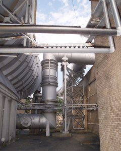 Altitude Wind Tunnel Exhaust Pipe outside AWT