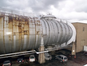 View of rusting exterior of SPC No. 1