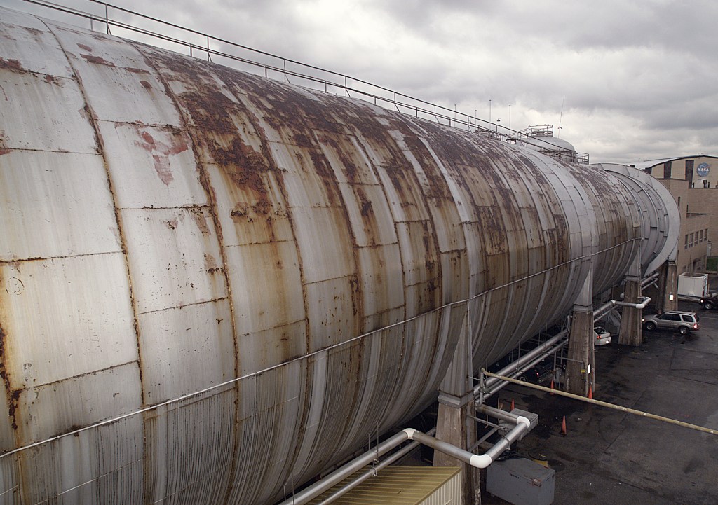 Rusting exterior shell of the AWT