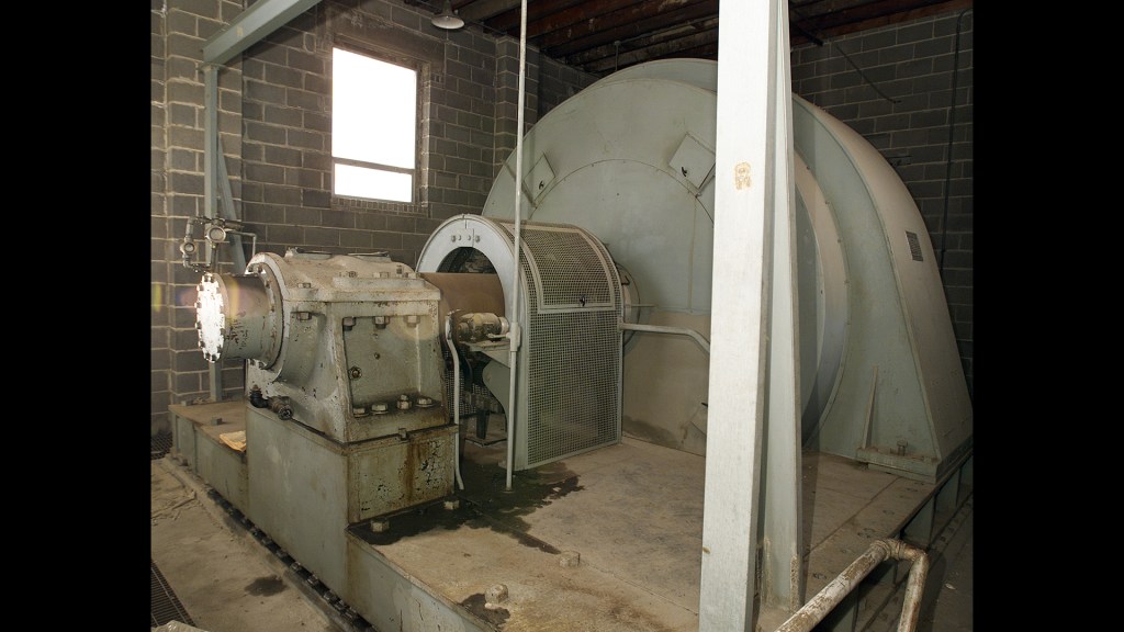 Altitude Wind Tunnel Drive Motor in Exhauster Building