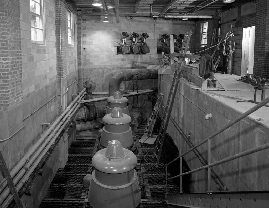 Sump Pumps inside the AWT Pump House
