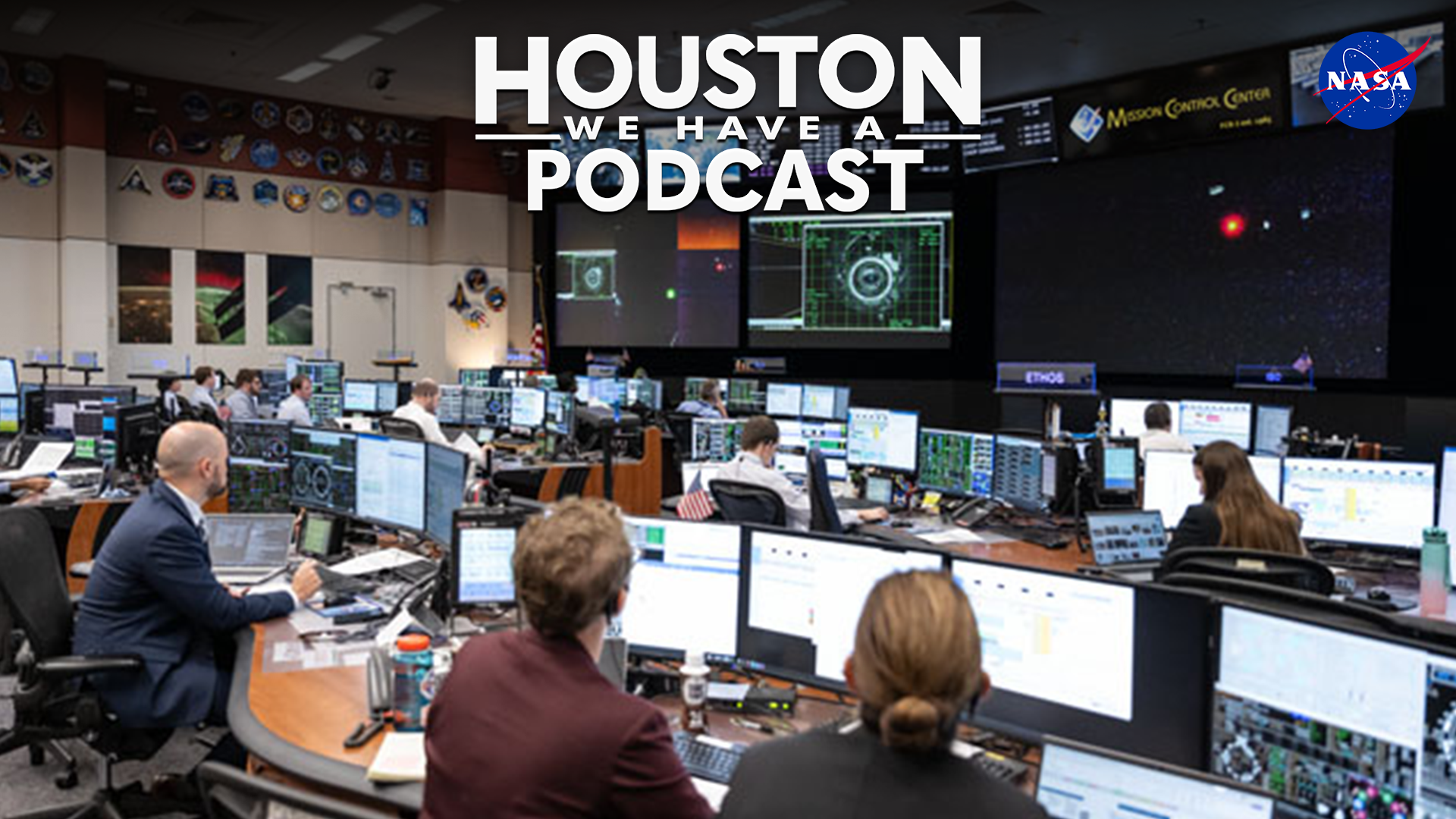 The cover art display for the Houston We Have a Podcast podcast.