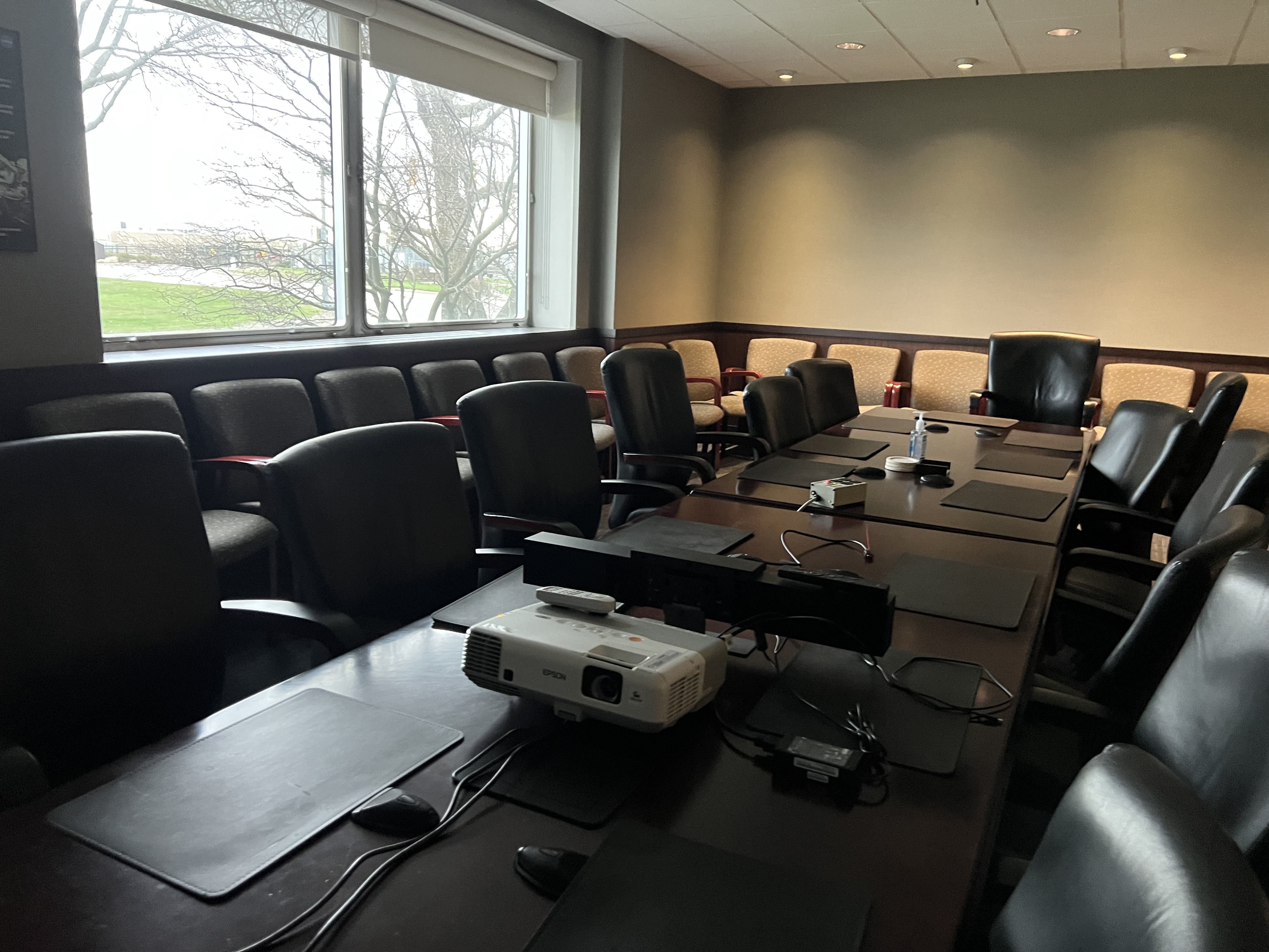 Empty conference room.