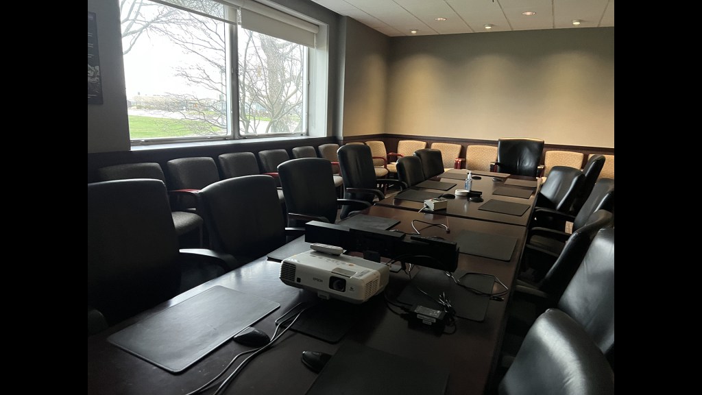 Empty conference room.