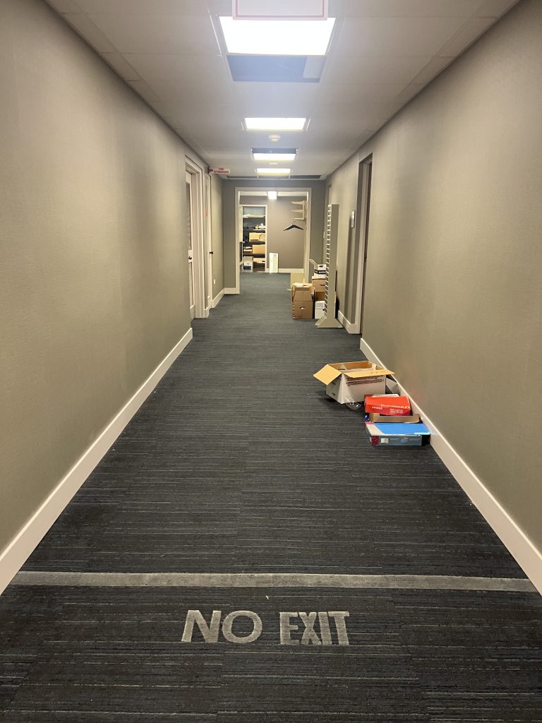 View down hallway.