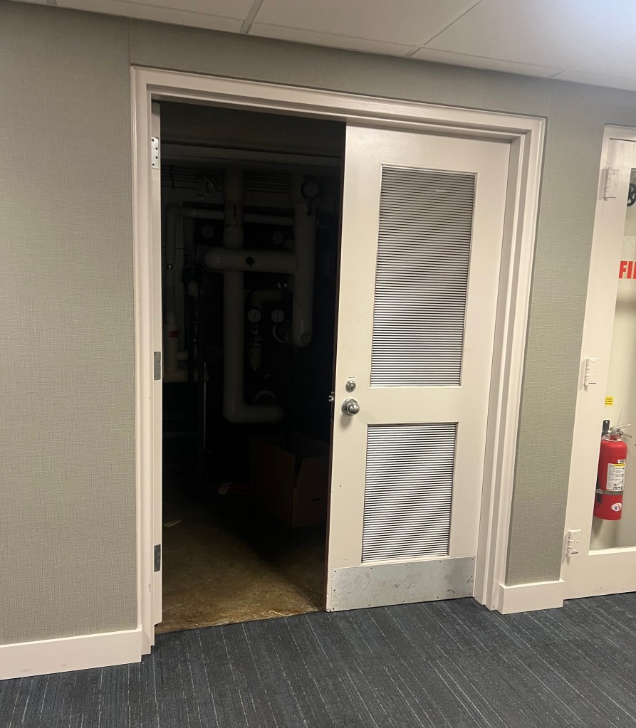 Doors with vents.
