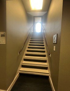 View up staircase.