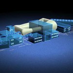 Isometric illustration of wind tunnel complex.