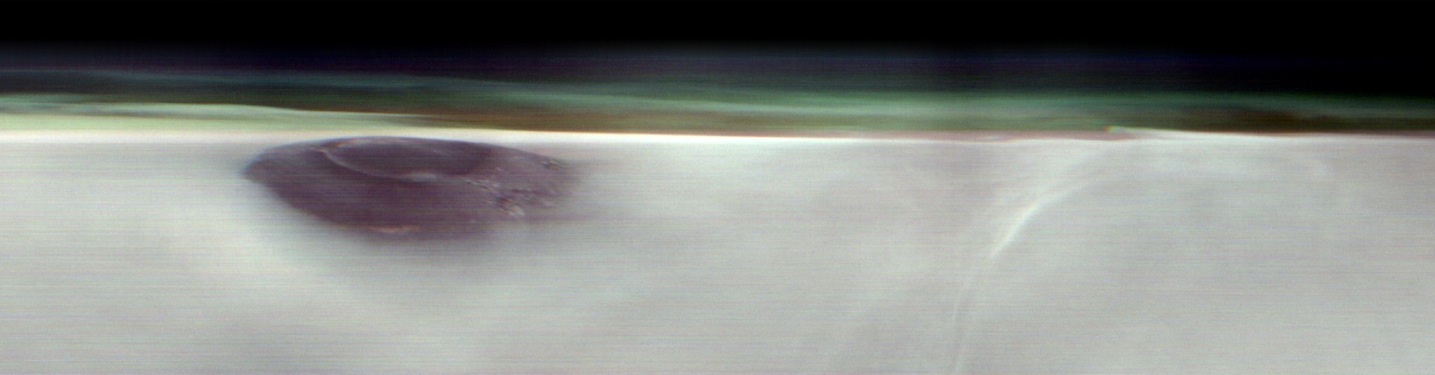 NASA Mars Orbiter Captures Volcano Peeking Above Morning Cloud Tops