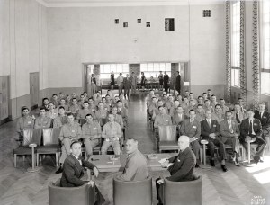 Group seated in auditorium.