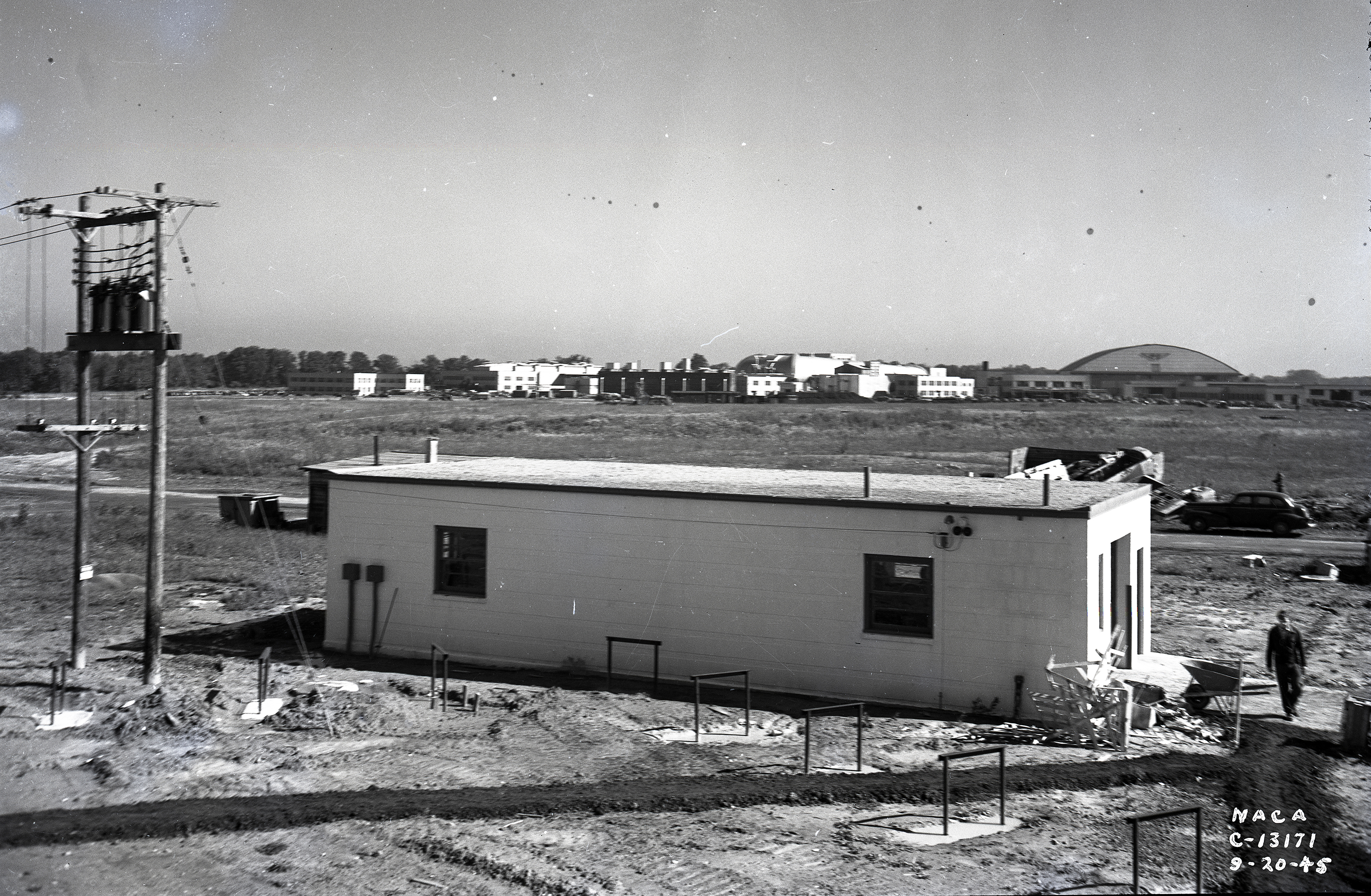 Shack at construction sites.