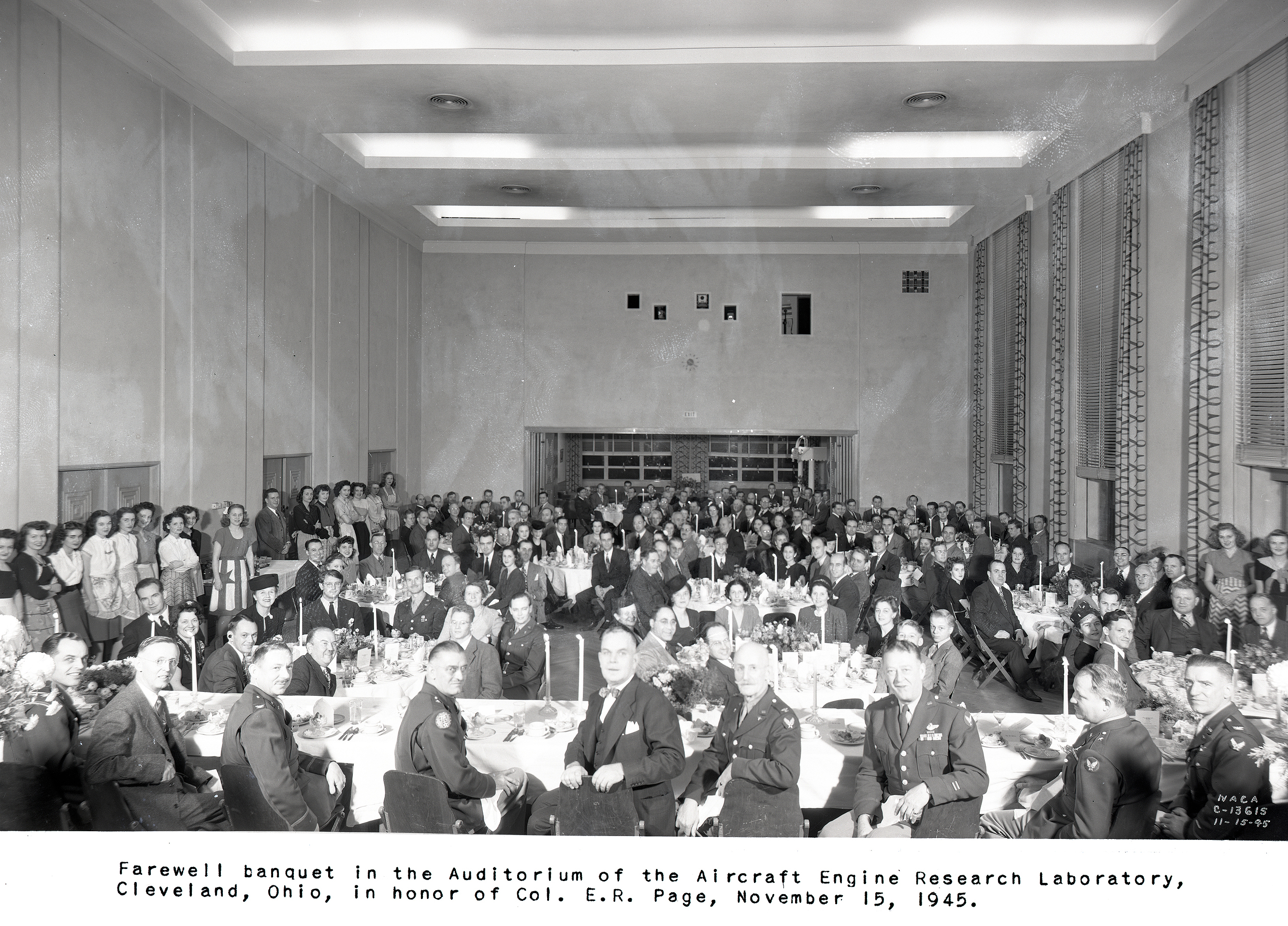 Banquet in auditorium.