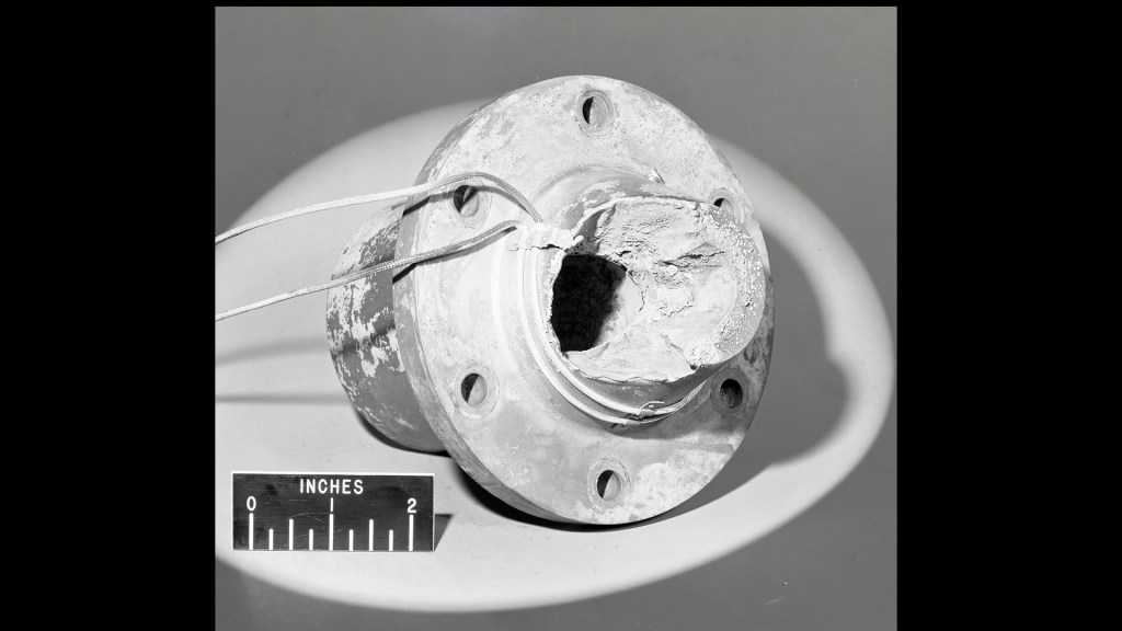 Damaged engine component