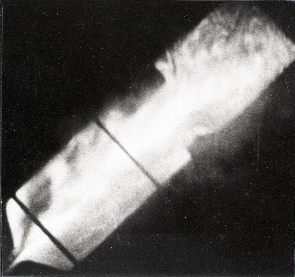 Combustion in clear chamber.