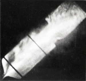 Combustion in clear chamber.