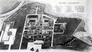 Drawing with call-outs of the Rocket Lab facility.