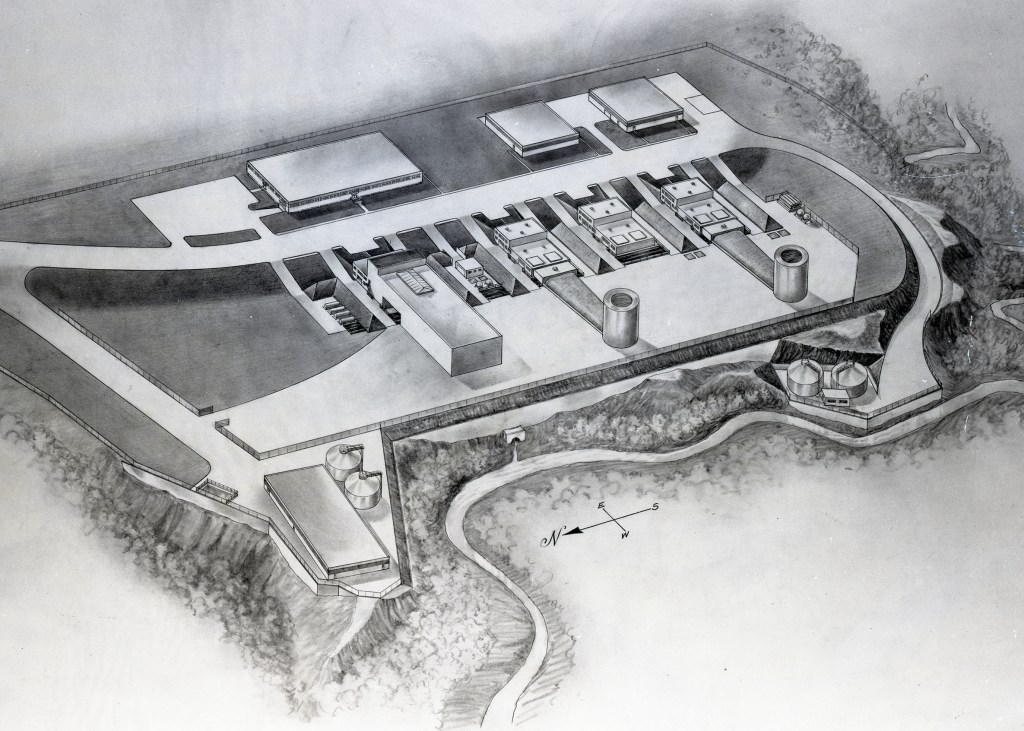 Drawing of original RETF layout.