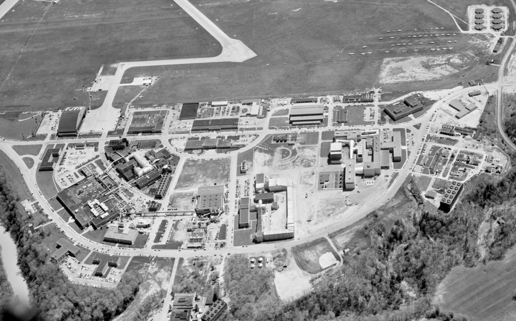 Aerial view of the NACA Lewis Campus