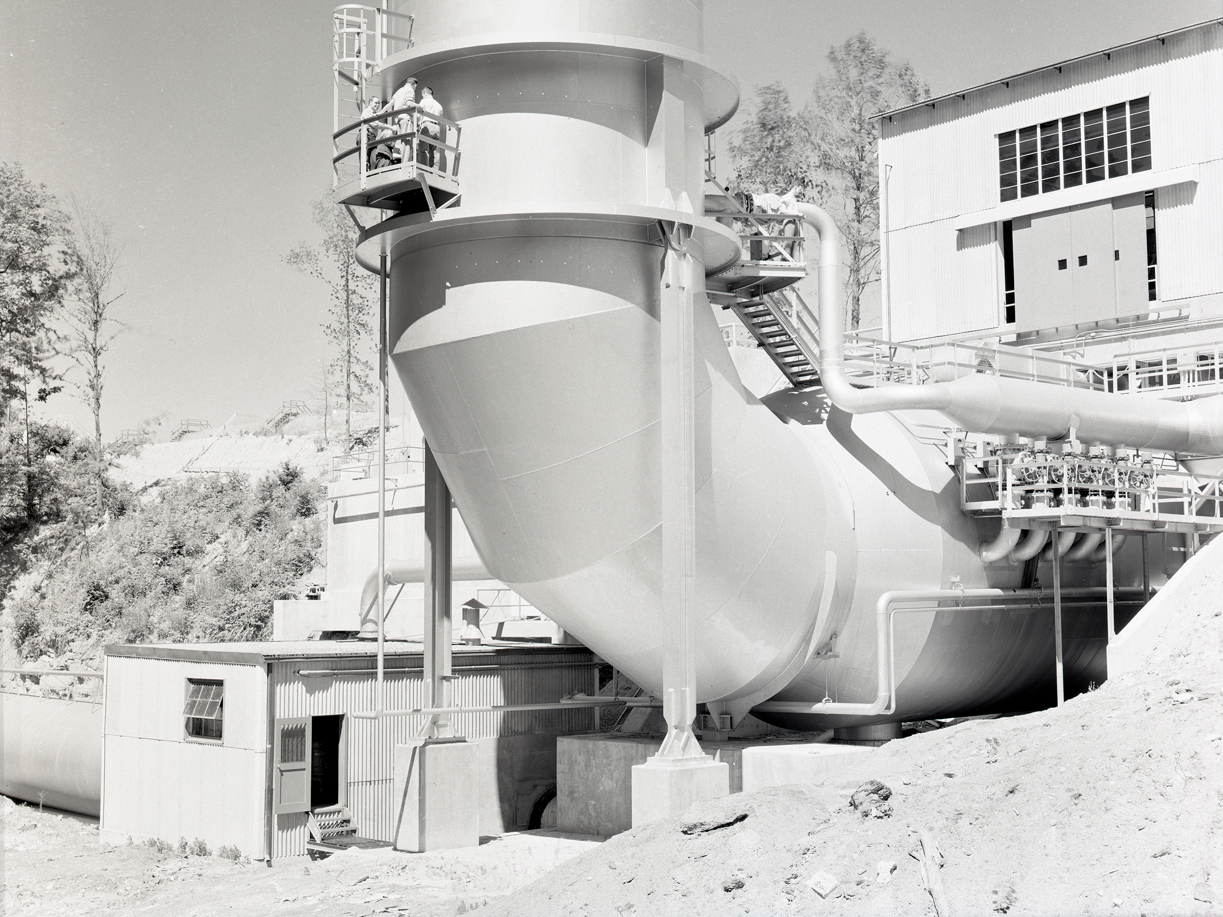 Exterior of pump house and scrubber