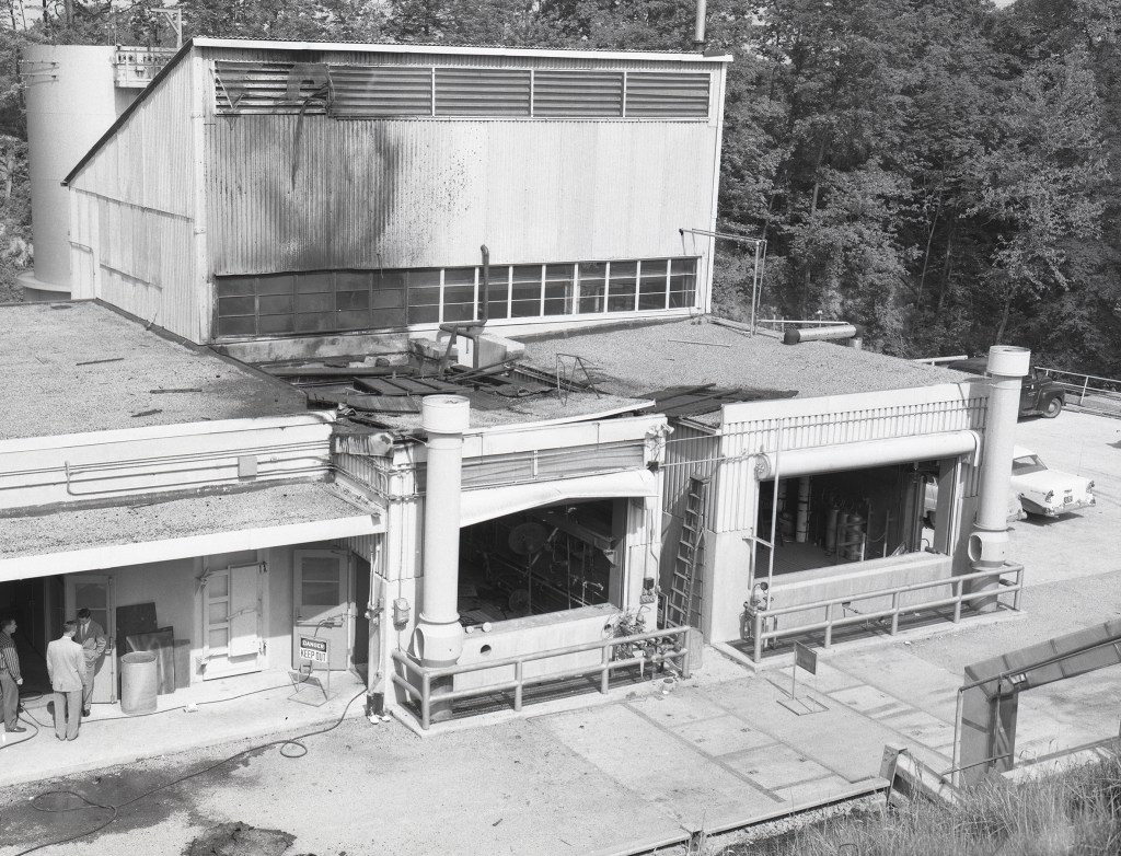 Exterior of RETF with doors open
