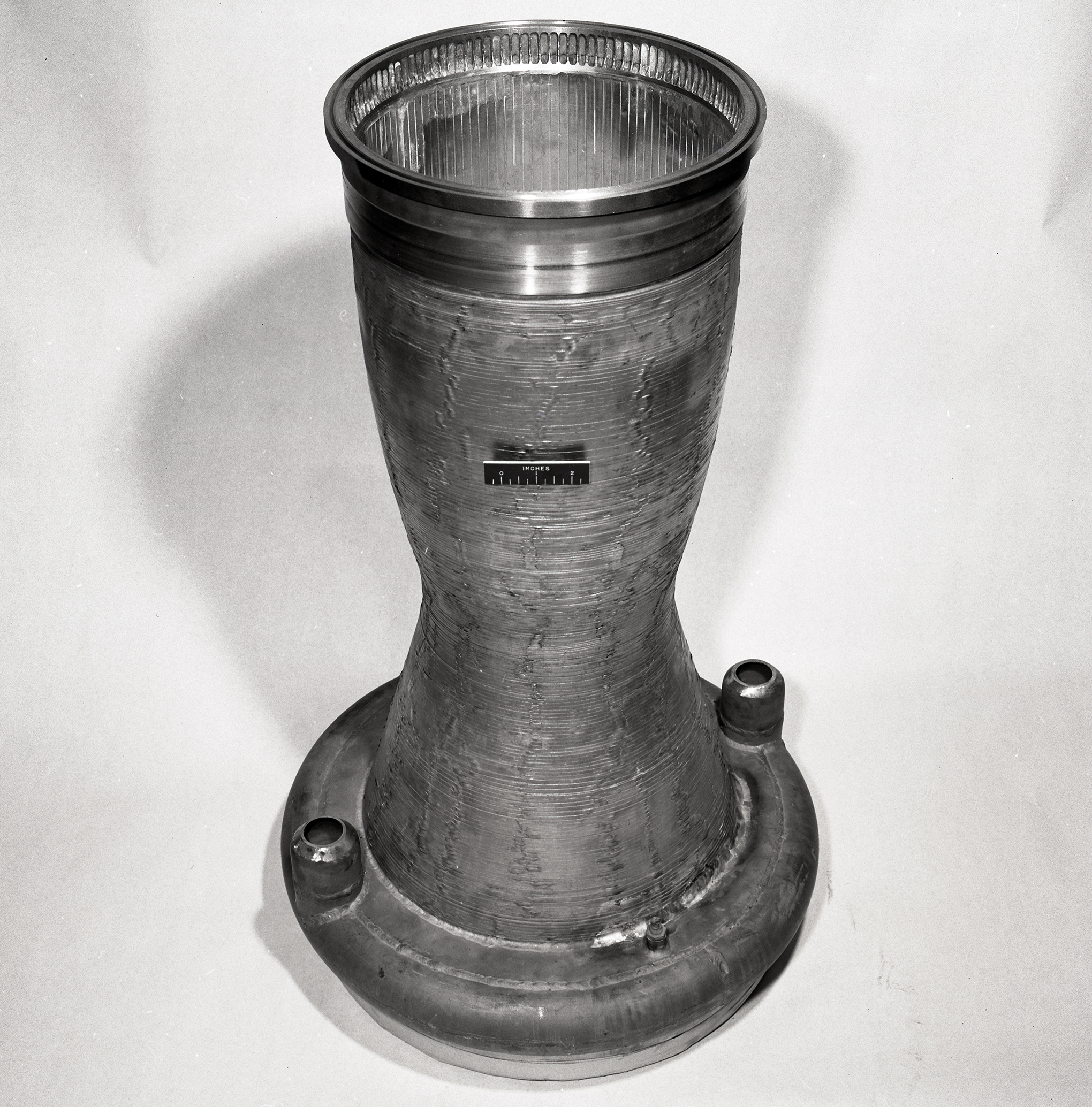 Rocket engine photograph.