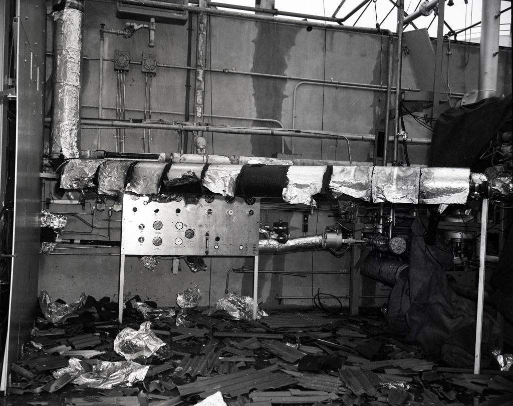 Destroyed test cell