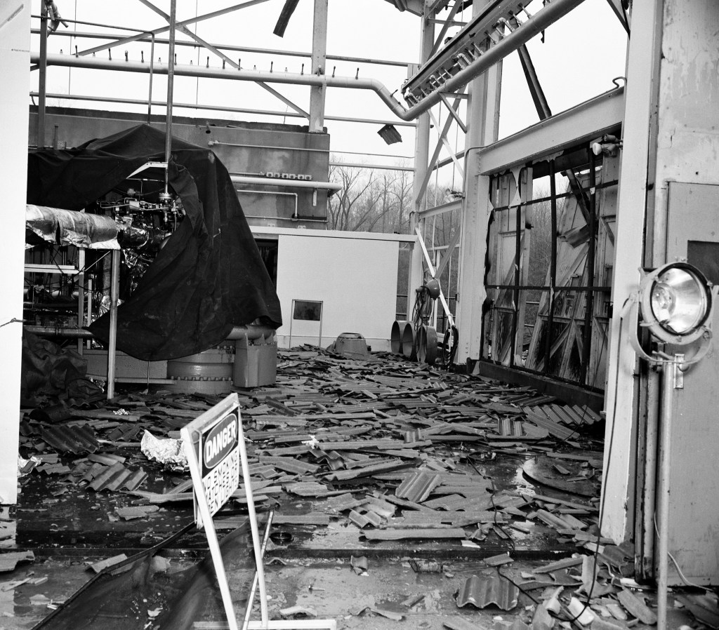 Damaged RETF test cell