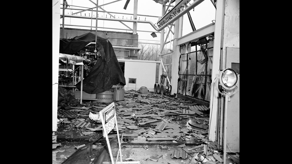 Damaged RETF test cell