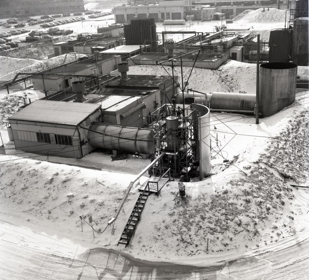 Aerial view of test cells.