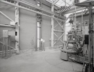Engine in test stand