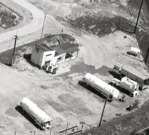 Aerial view of Rocket Lab site.