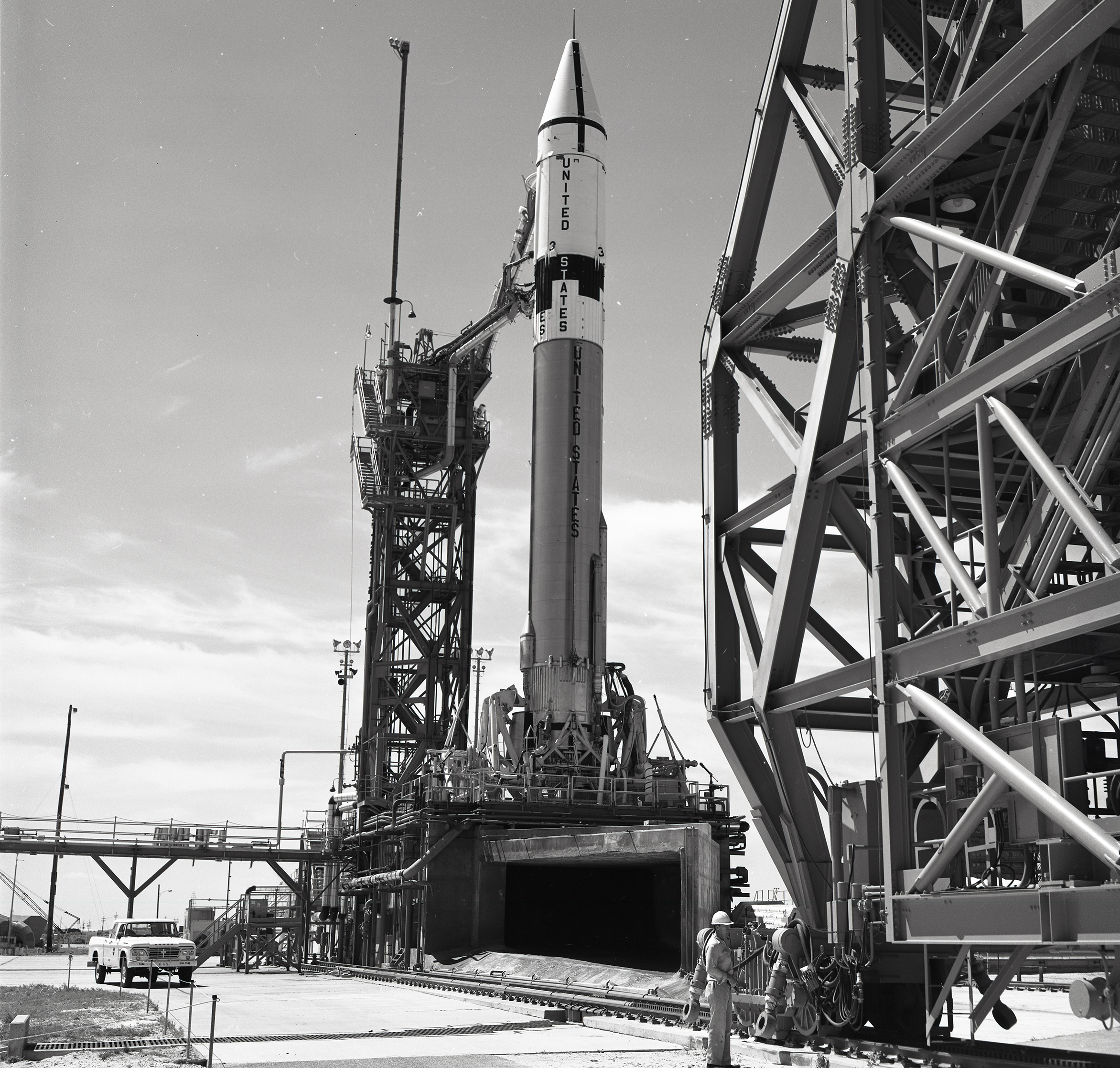 Atlas-Centaur on launch pad