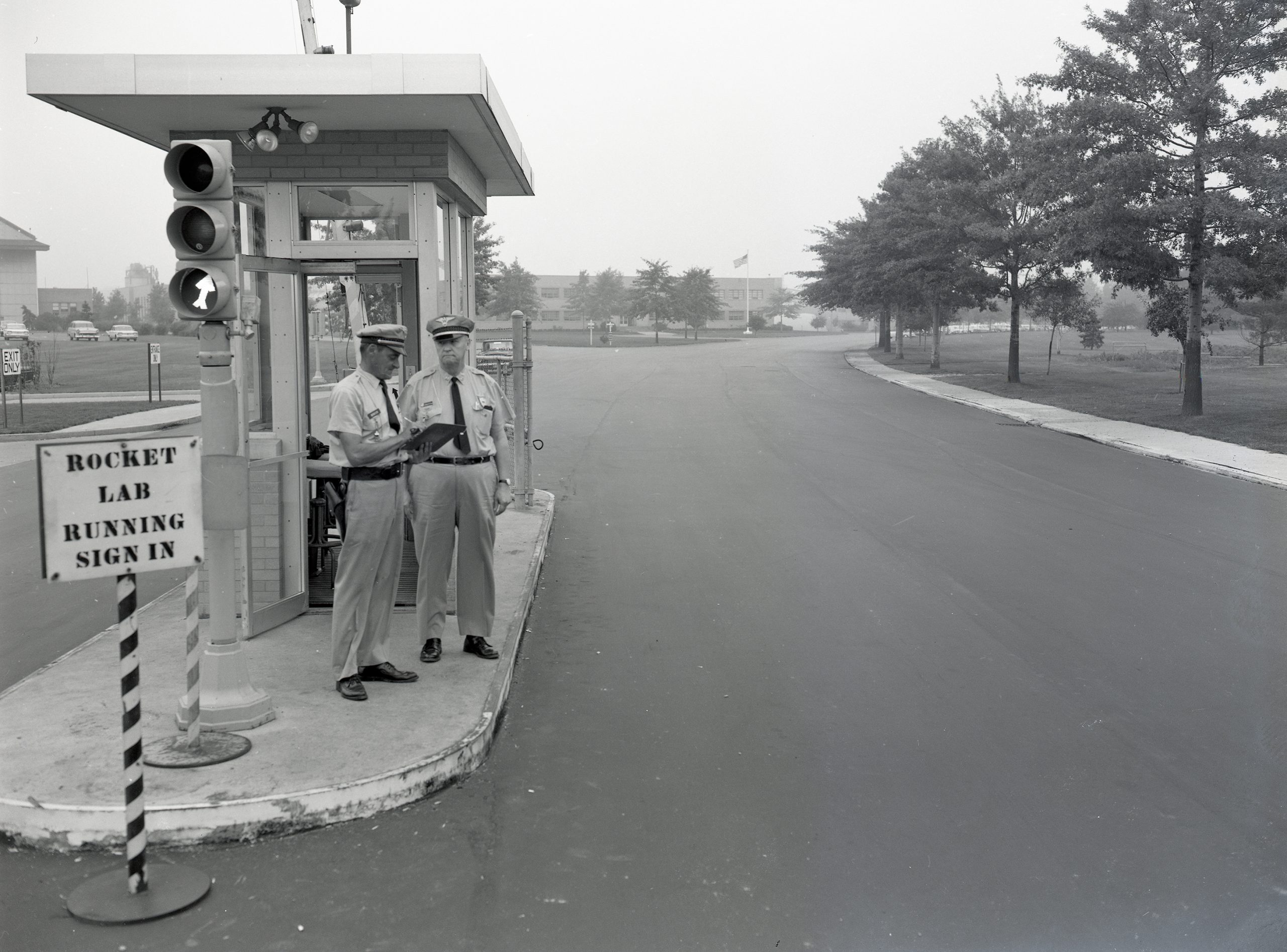 Two guards at checkpoint.