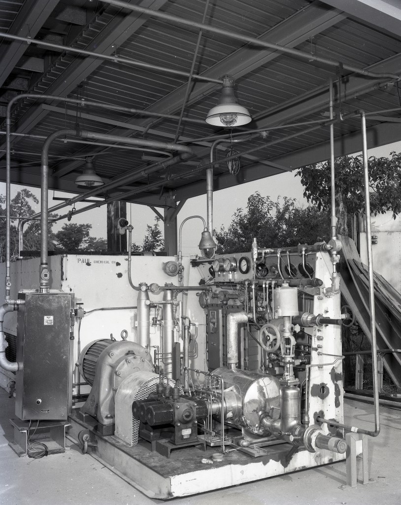 Compressor equipment in the Cryogenic Vaporizer Facility.