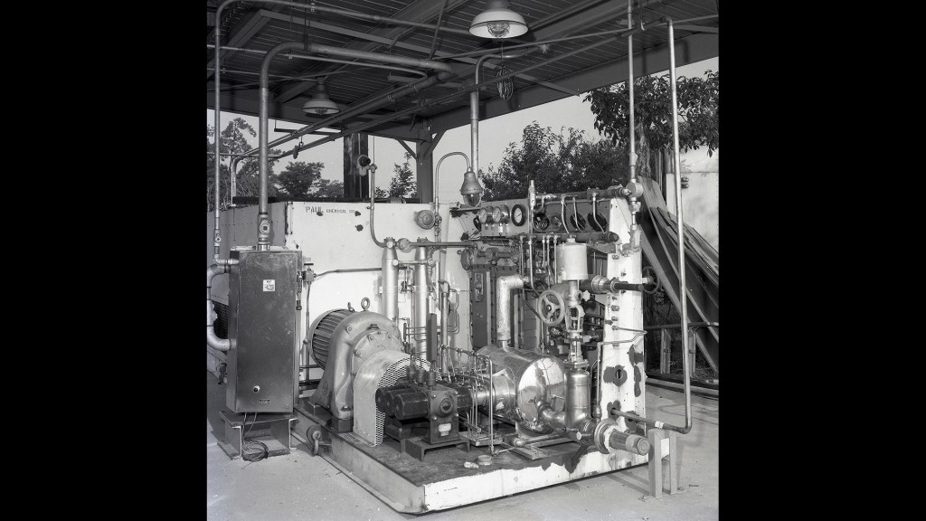 Compressor equipment in the Cryogenic Vaporizer Facility.