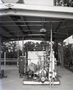 Compressor equipment in the Cryogenic Vaporizer Facility.