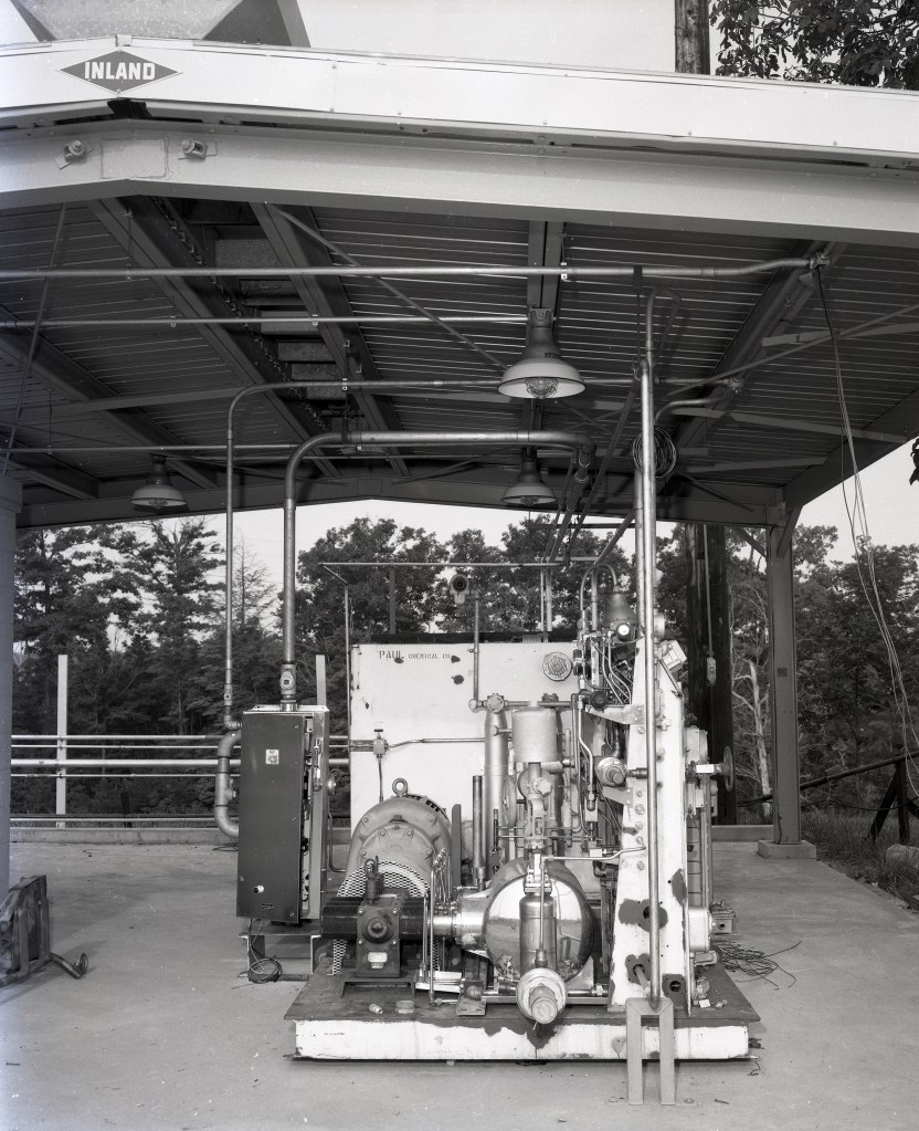 Compressor equipment in the Cryogenic Vaporizer Facility.