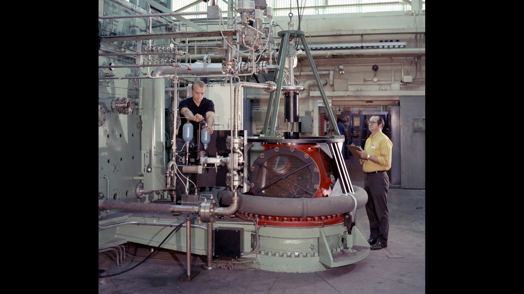 Engineers prepare Test Stand A