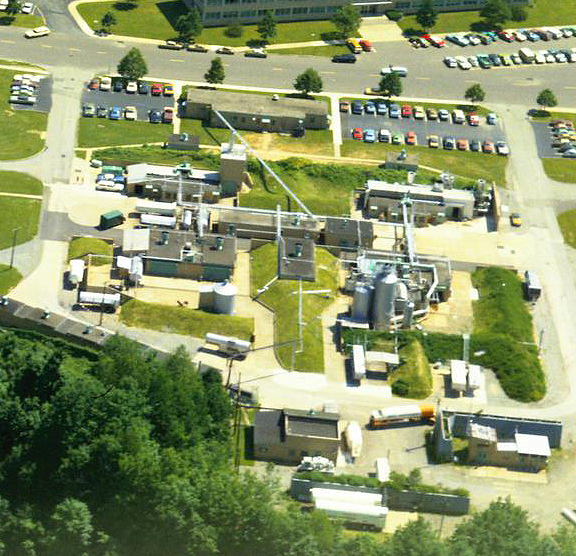 Aerial view of Rocket Lab site.