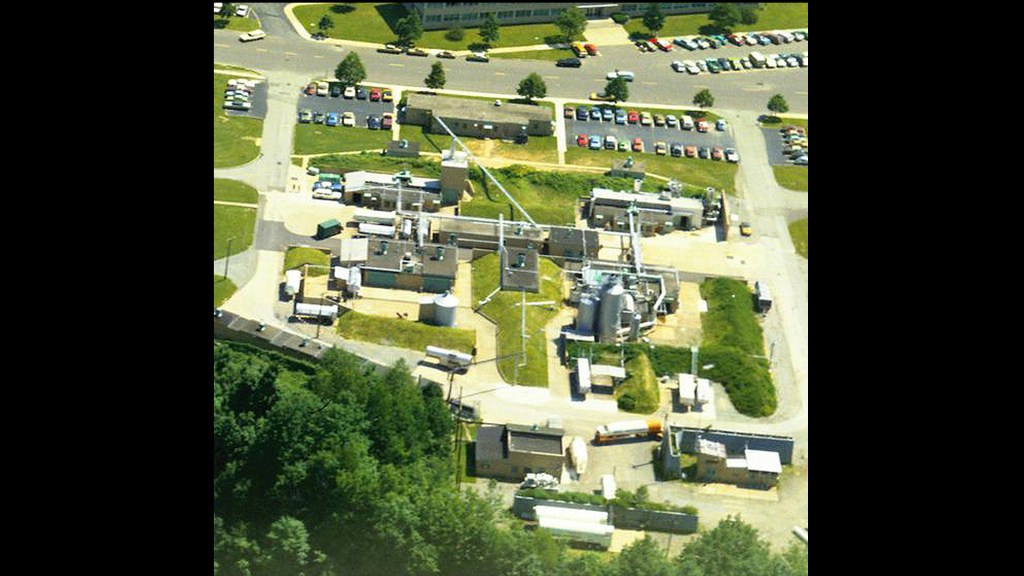 Aerial view of Rocket Lab site.