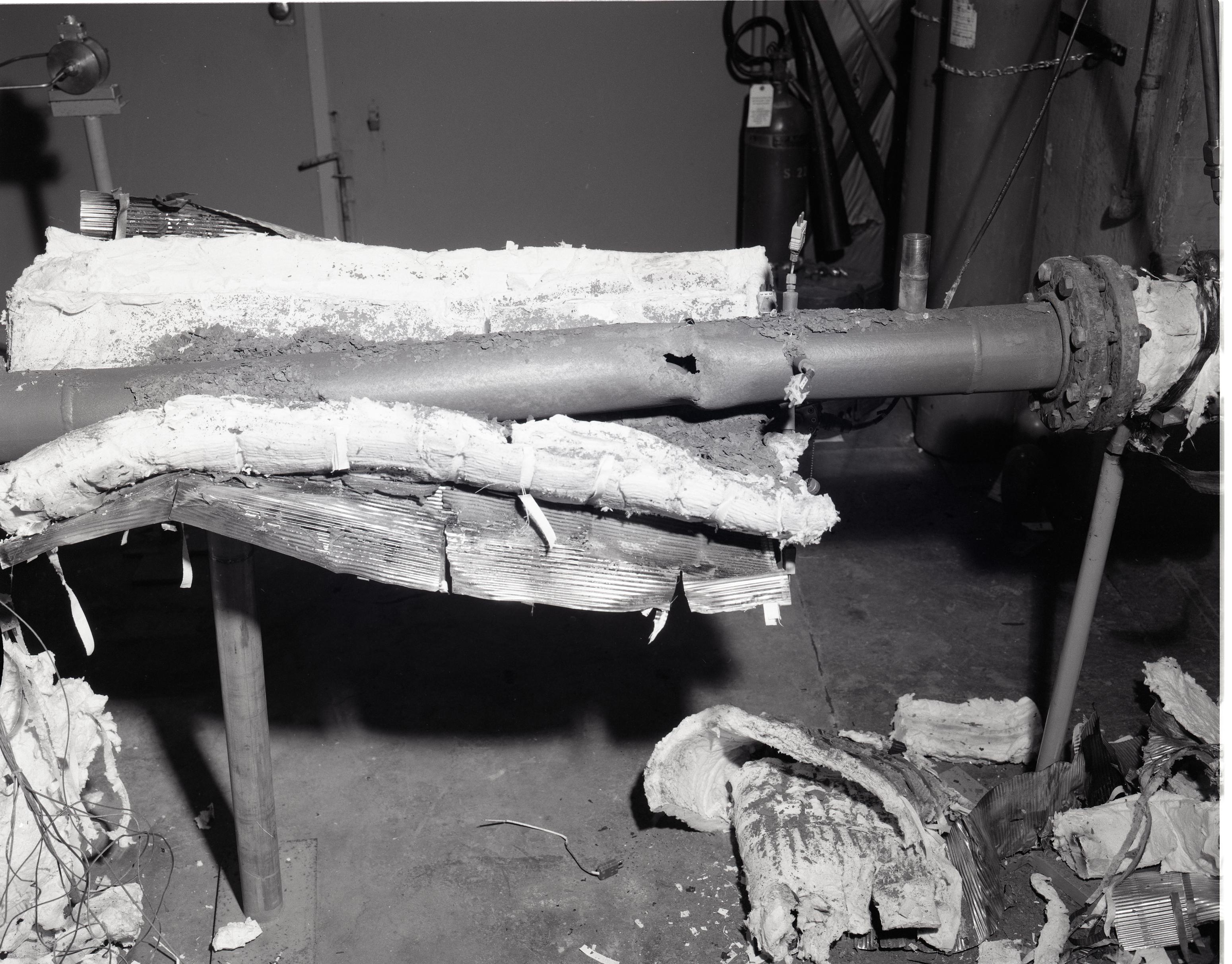 Damaged tube.